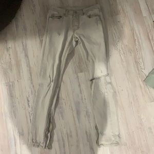Distressed Ripped Skinny Jeans (28)